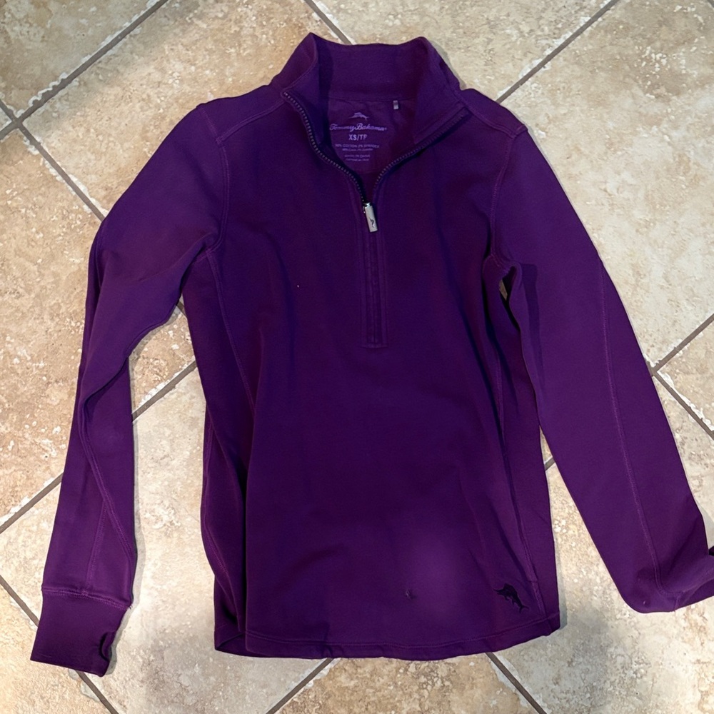 Purple Quarter-Zip Pullover